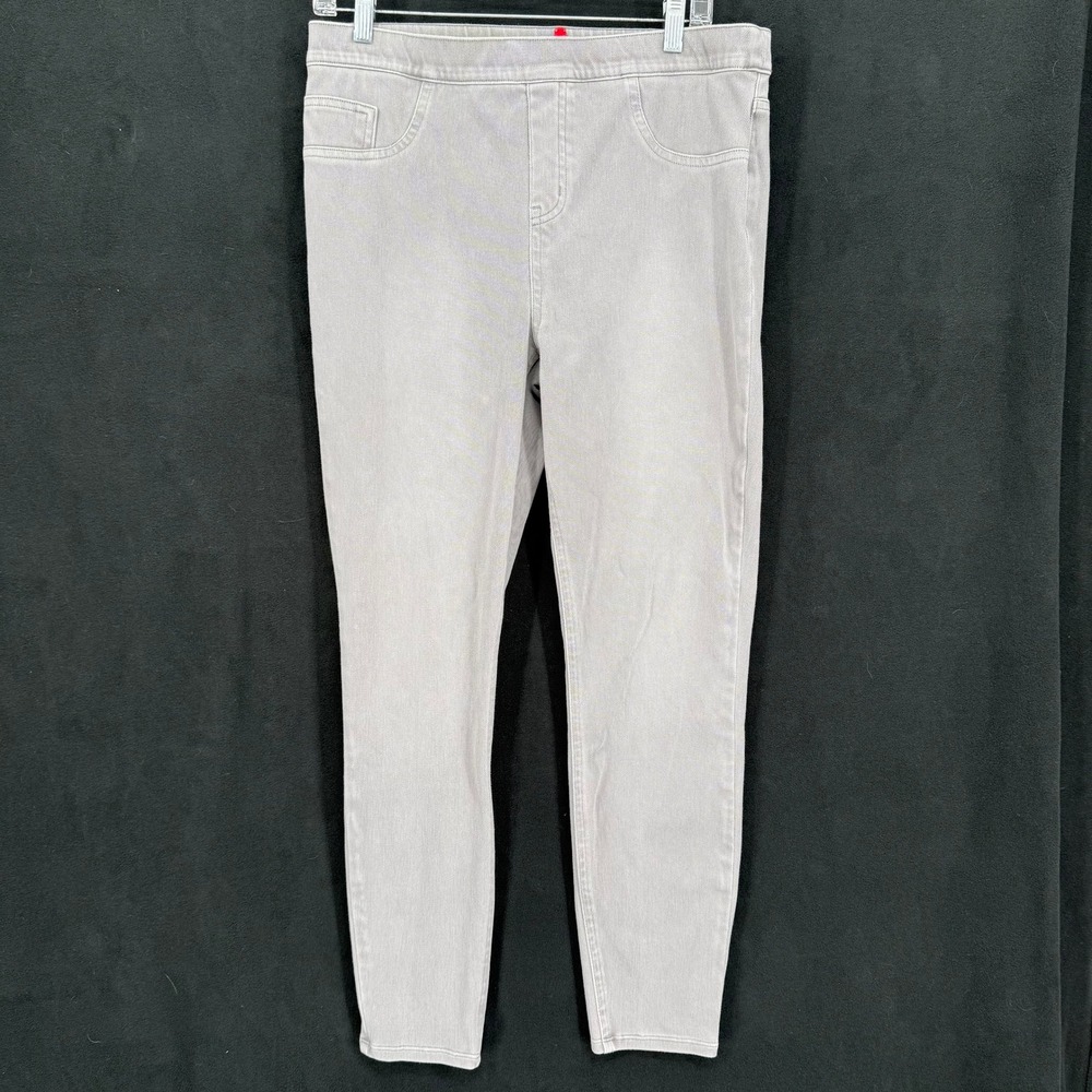 Spanx Jean-ish Ankle Leggings Grey Womens XL 20019R Pull On Denim Jeggings